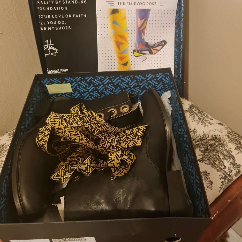 NWT John Fluevog Da Costa Biblio laced up leather ankle boots Size 9 Wome - Picture 11 of 15